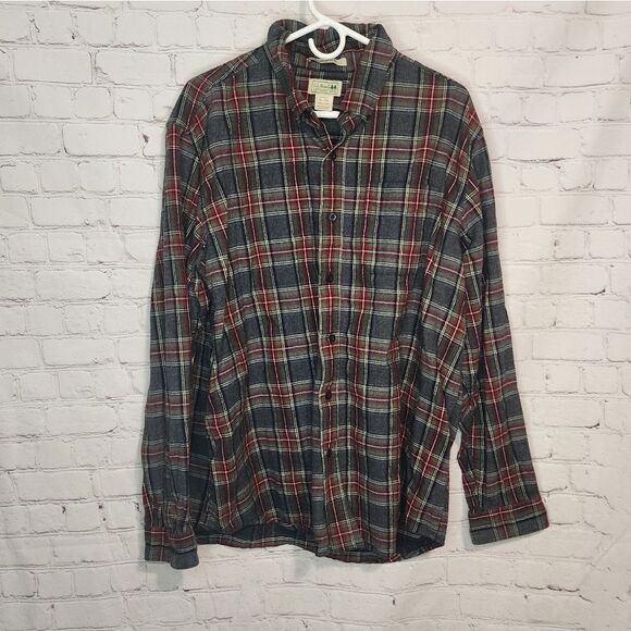 Men's L.L. Bean "Traditional Fit" longsleeve flannel shirt, size XL - Picture 1 of 3